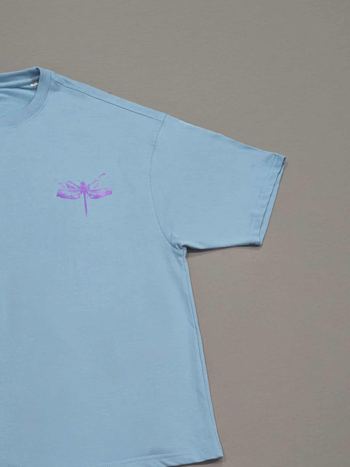 DRAGONFLY PUFF PRINTED UNISEX OVERSIZED DROP SHOULDER T-SHIRT