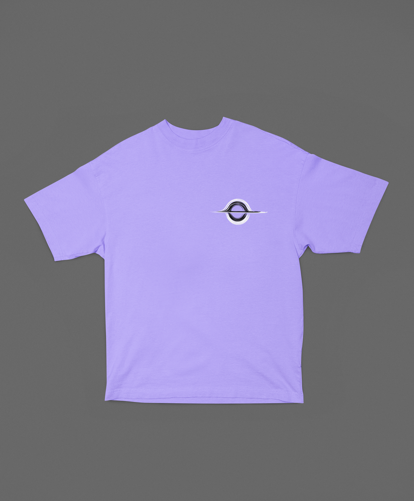 EVENT HORIZON BLACKHOLE LAVENDER OVERSIZED T-SHIRT