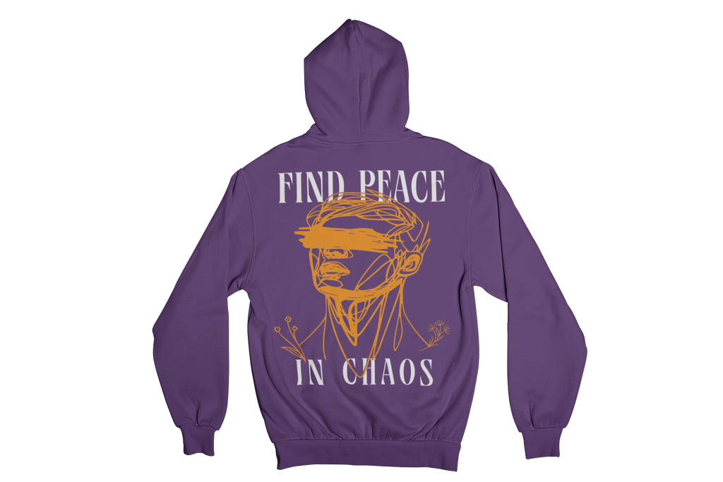 FIND PEACE IN CHAOS FLEECE HOODIE