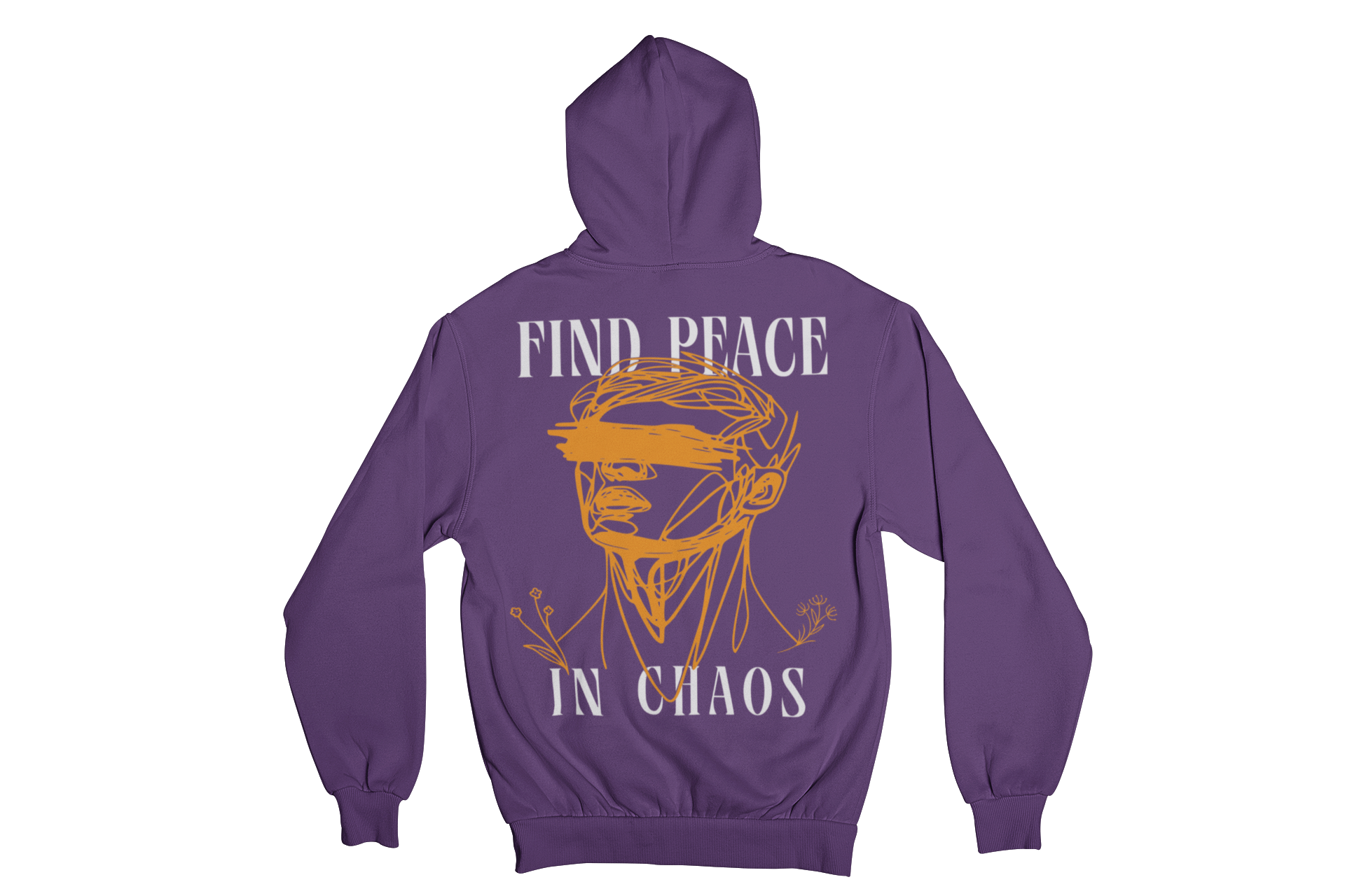FIND PEACE IN CHAOS FLEECE HOODIE